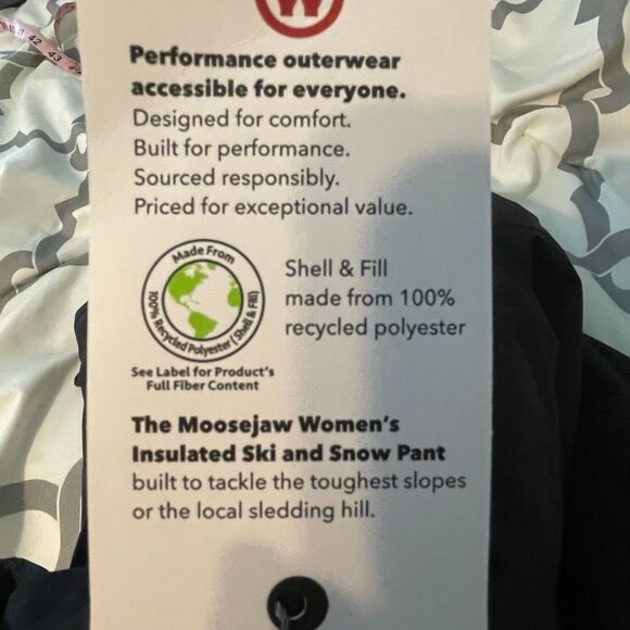 Moosejaw Insulated Ski Snow Pants Black Waterproof Softshell 12 - Picture 6 of 9